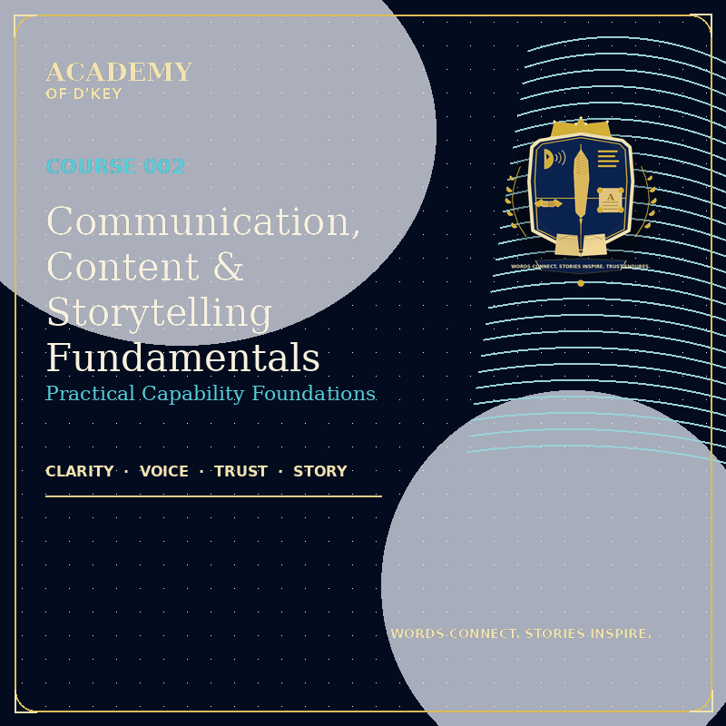 Course 002 catalogue card